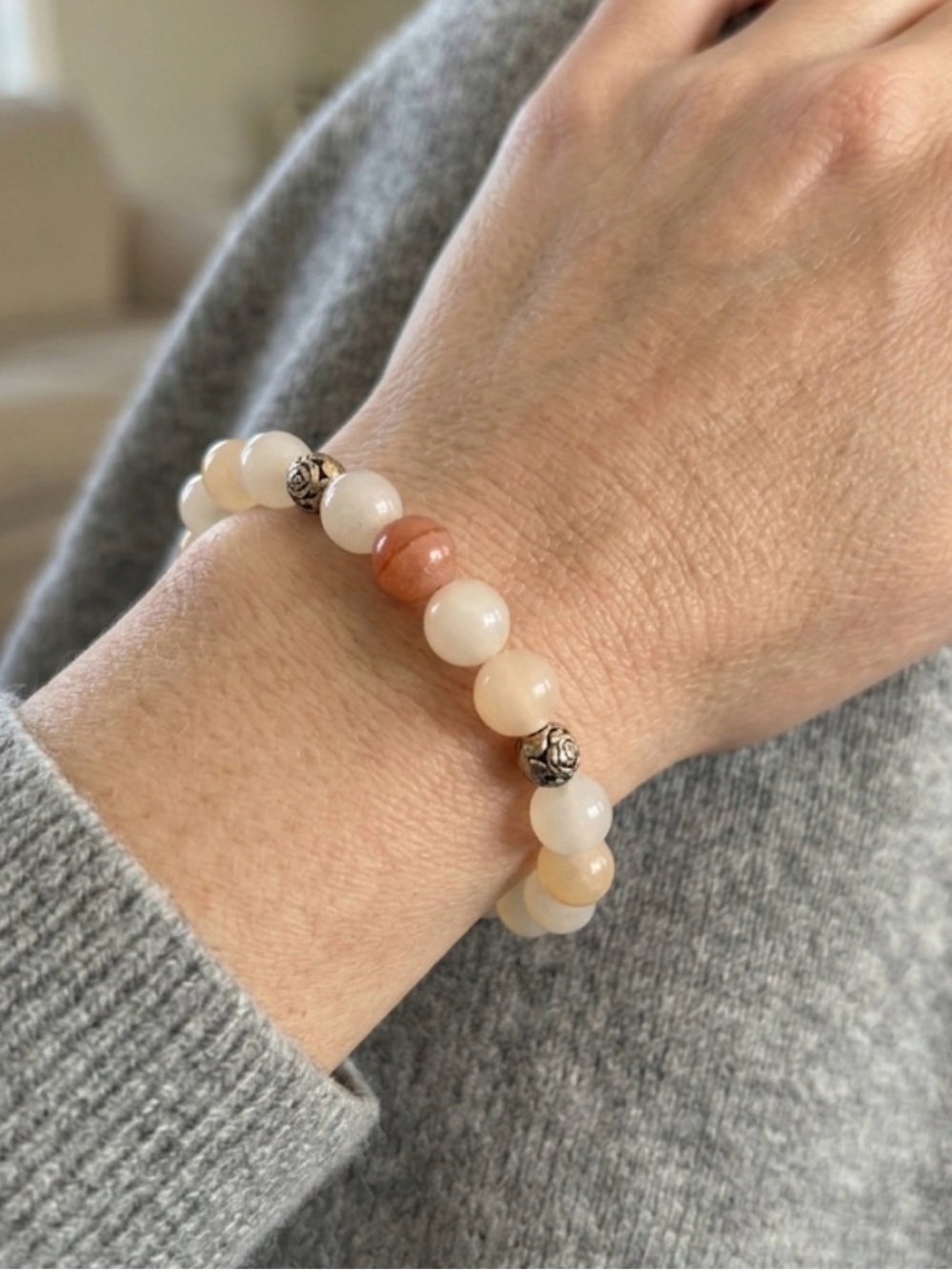 Pink Opal Stretch Bracelet